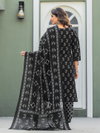 Black Colour Cotton Blend With Print Kurti With Pant Dupatta Online Wholesale Aaradhna 2029